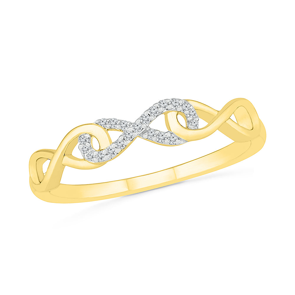 London Road 9ct Gold Twisted Rope Infinity Ring, Gold, N at John Lewis &  Partners